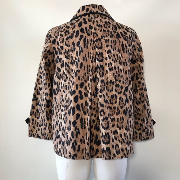 WHBM Leopard Print Swing Jacket - Picture 10 of 13
